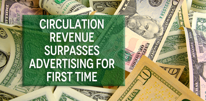 Circulation Revenue Surpasses Advertising for First Time