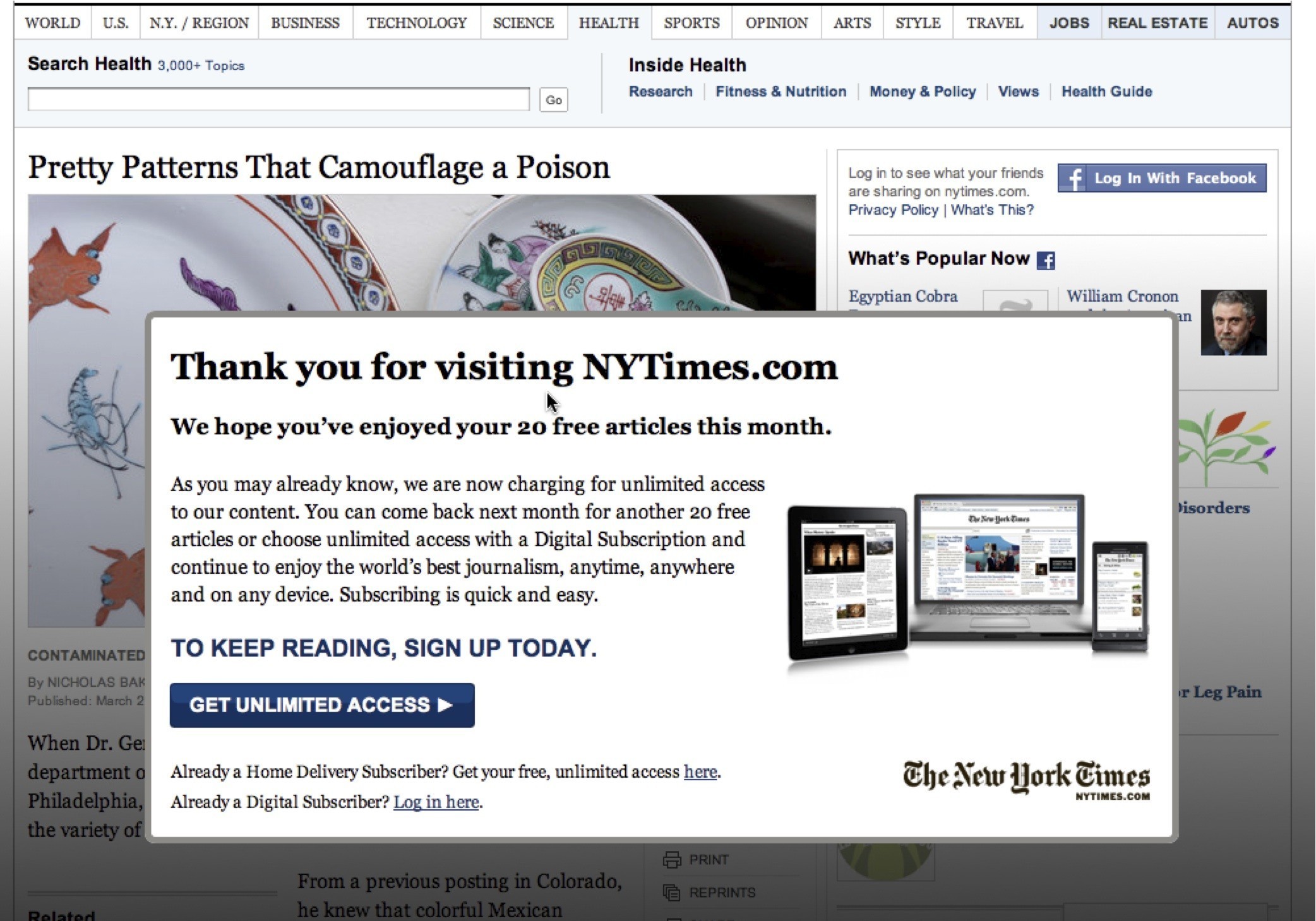 new york times paywall