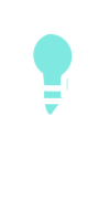 Icon of a hand holding a lightbulb depicting innovation